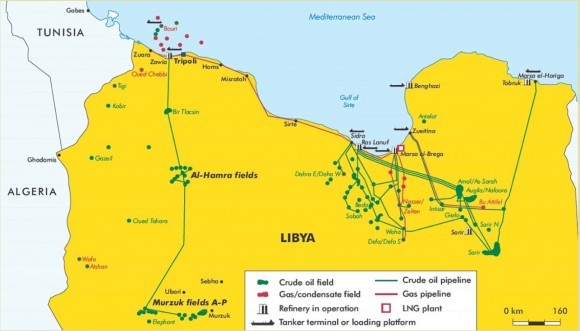 Libyan Oil Map