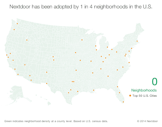 Nextdoor Neighborhoods in the US