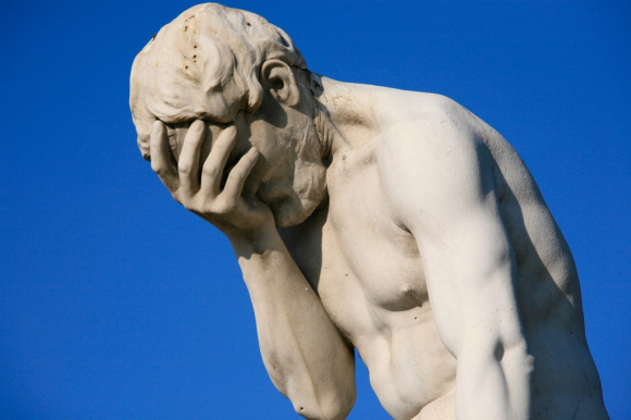 Facepalm Statue