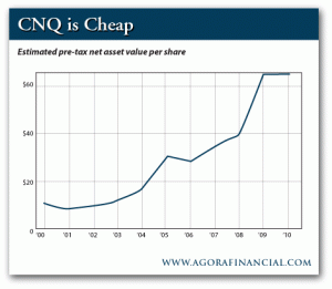 Estimated Pre-Tax Net Asset Value Per Shar of CNQ