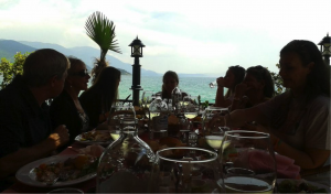 Dinner at Lake Ohrid