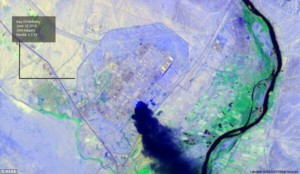NASA LandSat Image of Iraq's largest oil refinery