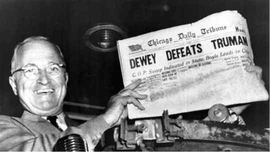 Dewey Defeats Truman Headline